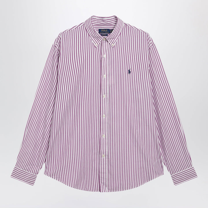Shirts &amp; Tops Polo Ralph Lauren - White/purple striped Custom-Fit poplin shirt Brand