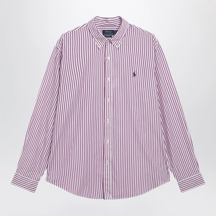 Polo Ralph Lauren - White/purple striped Custom-Fit poplin shirt Brand Shirts &amp; Tops S