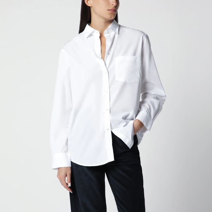 Róhe - Optic White Cotton Shirt Brand Shirts &amp; Tops 34  FR