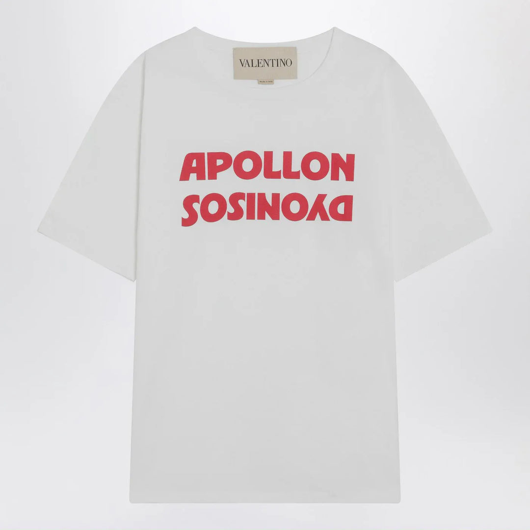 Valentino - White T-shirt with Apollon/Dionysos print Brand Shirts &amp; Tops L