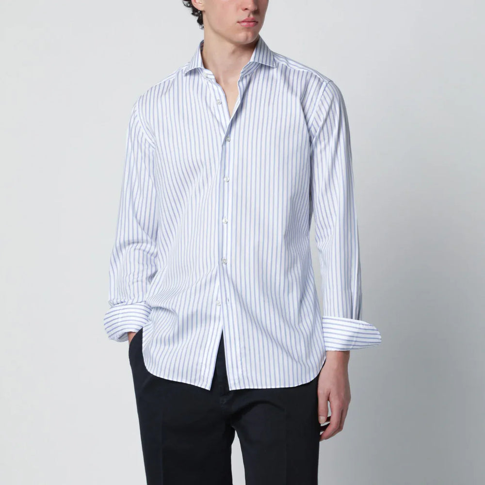 XACUS - Travel Tailor Fit shirt white striped Brand Shirts & Tops 39