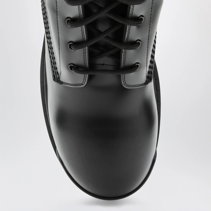 Balenciaga - Black Combat leather boots Brand Shoes