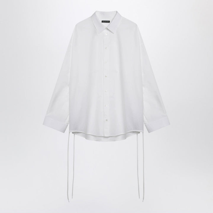 Shoes Balenciaga - White cotton shirt with lace-up details Brand