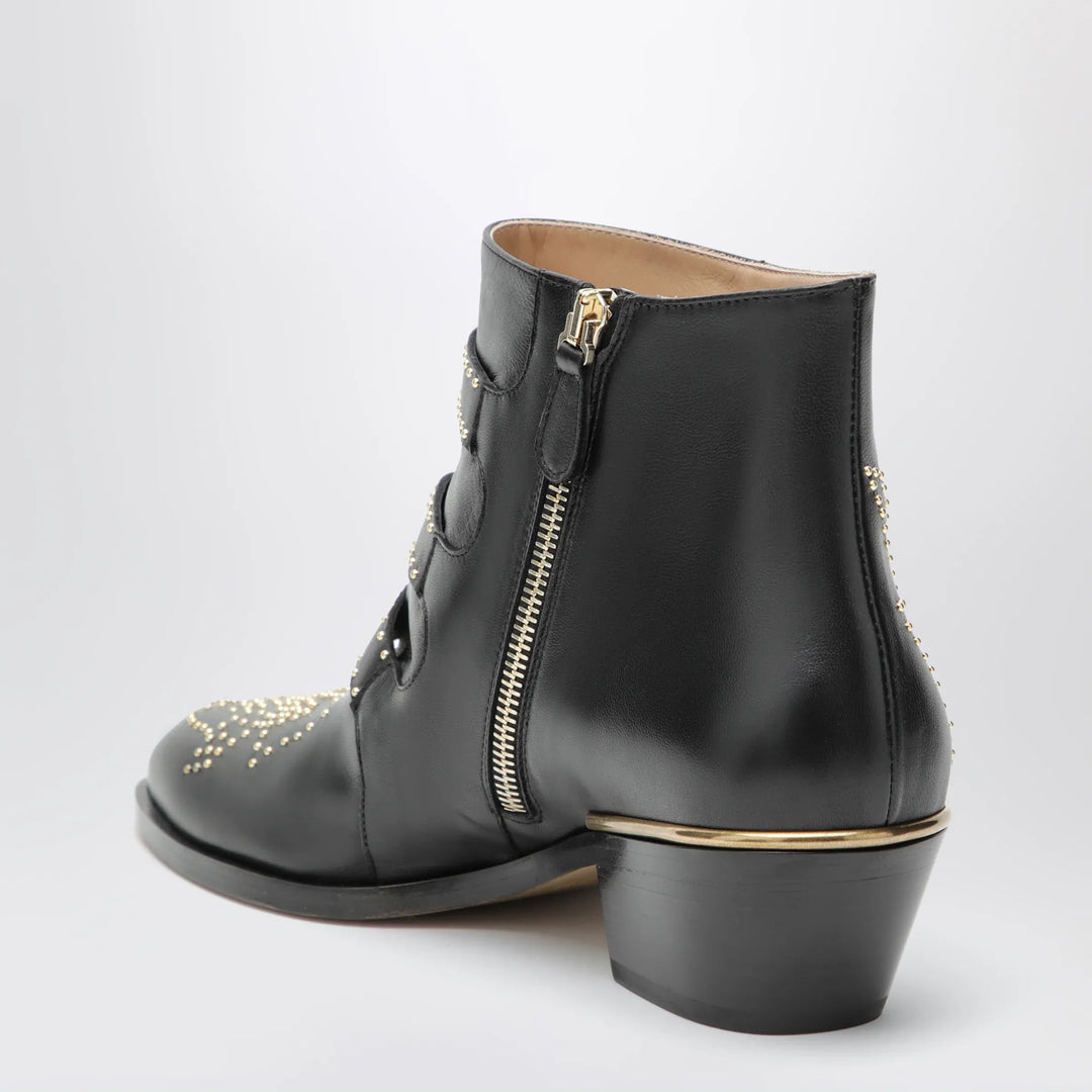 Chloé - Susanna ankle boots in black with studs Brand Shoes