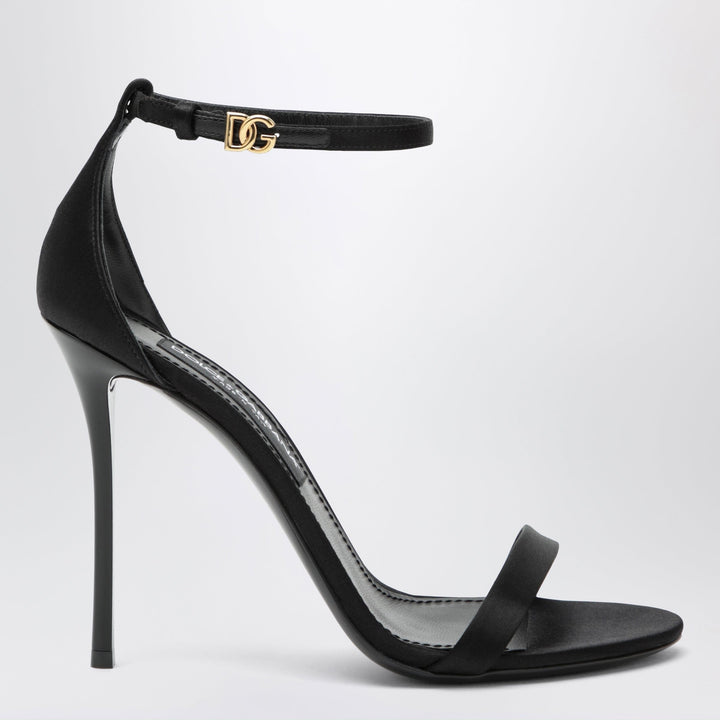 Shoes Dolce&amp;Gabbana - Keira sandal in black satin Brand