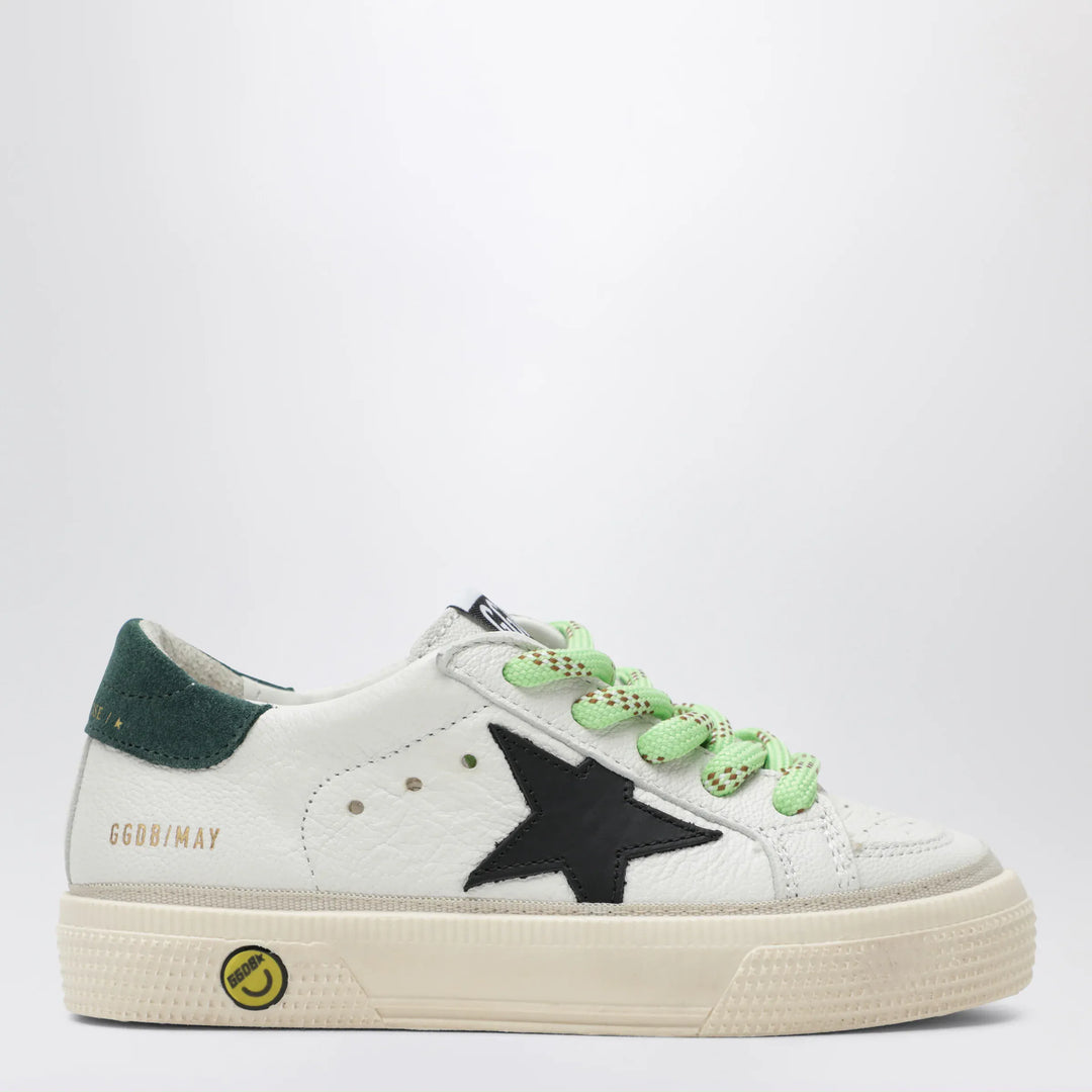 Golden Goose - May sneakers in white/black/green leather Brand Shoes 36