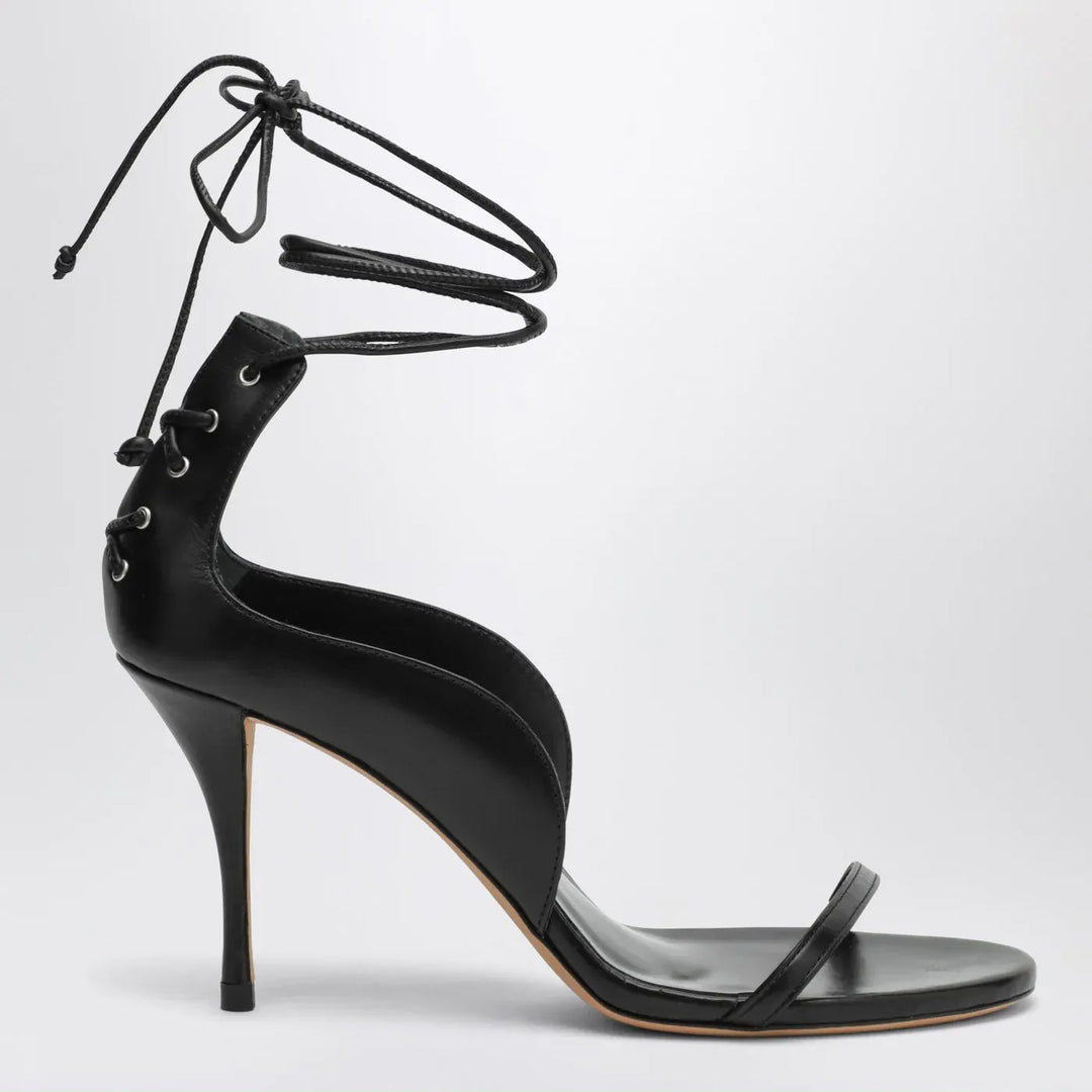 Jude - Issa black leather sandals Brand Shoes 36 IT