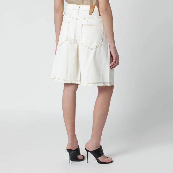 DARKPARK - Ecru cotton bermuda shorts Brand Shorts