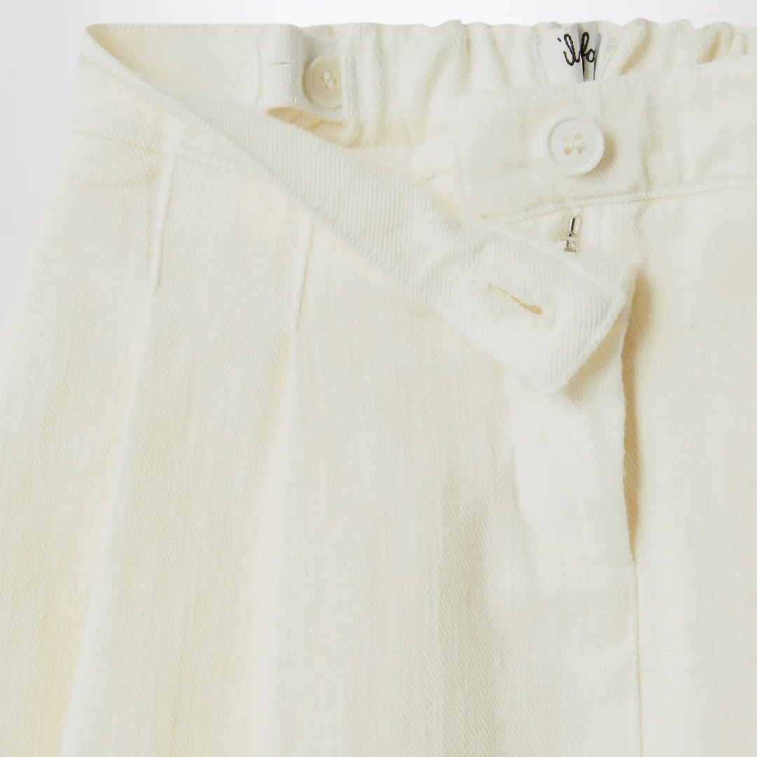 Il Gufo - White milk skirt in denim Brand Skirts 4A