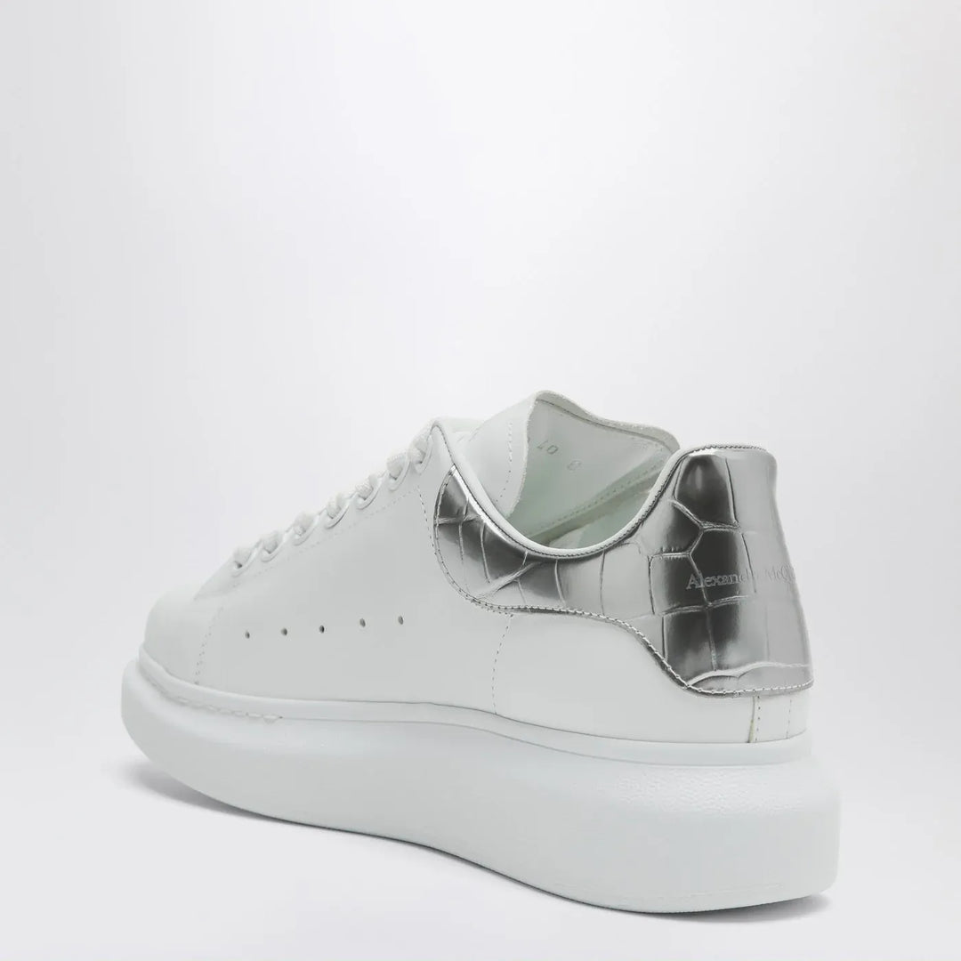 Alexander McQueen - Oversize Sneakers white/silver croc Brand Sneakers