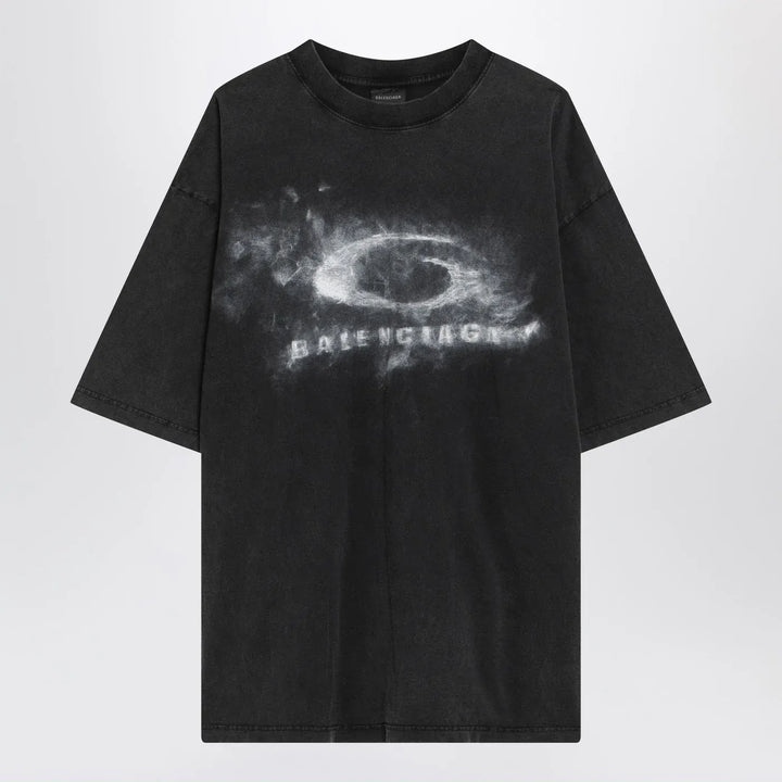 Balenciaga - Black faded Crayon Loop oversize T-shirt Brand T-shirt S