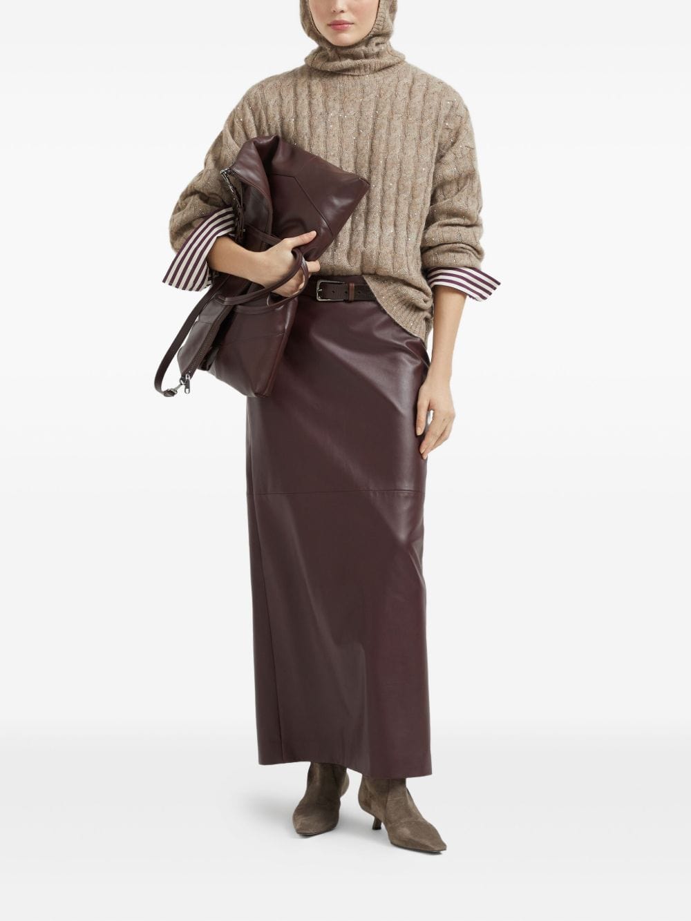 Brunello Cucinelli Topwear Brunello Cucinelli Sweaters Brown Brunello Cucinelli Sweaters Brown Brand