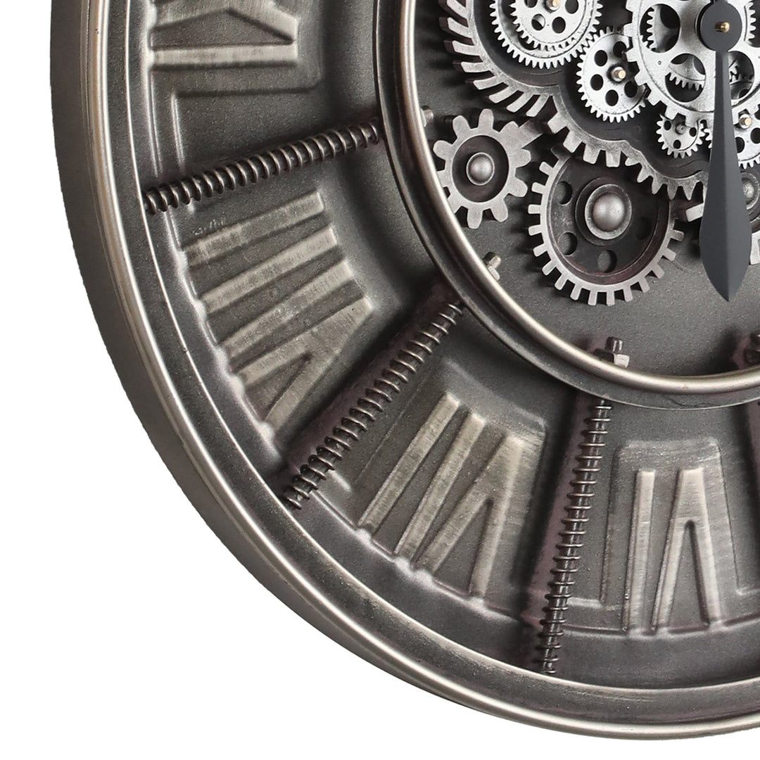 Chilli Wall Clock Romanov Round Industrial Age Wall Clock Grey Brand