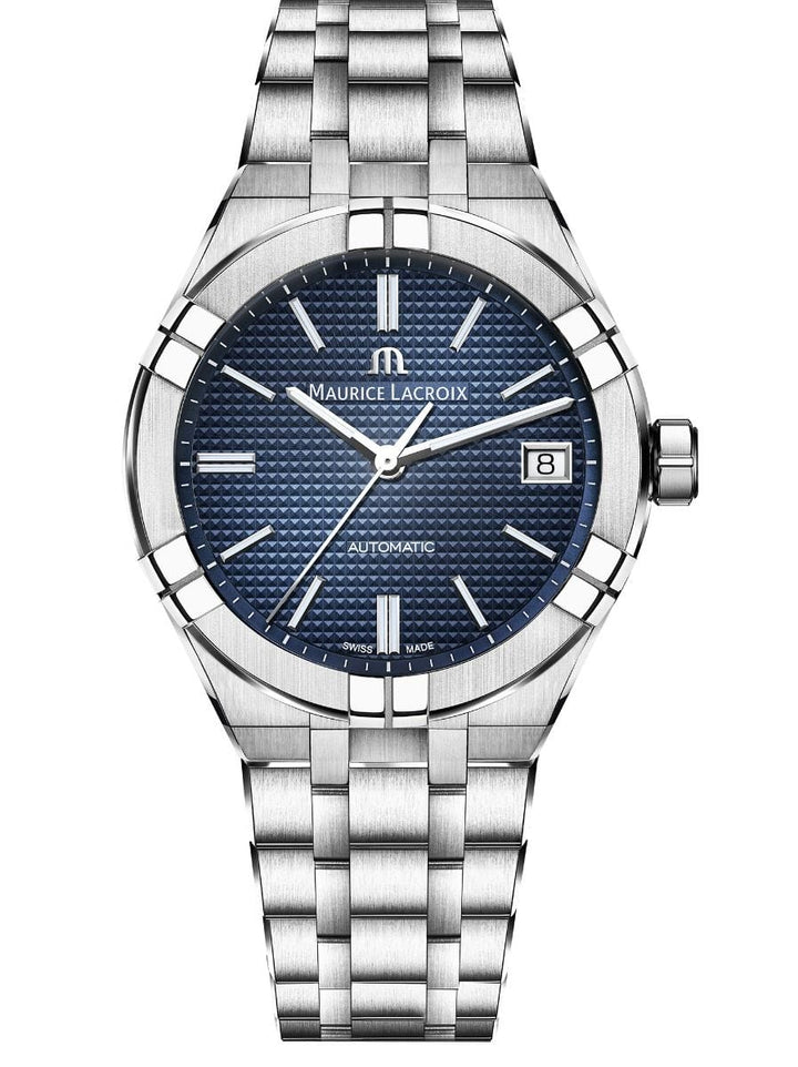 Maurice Lacroix Watch Maurice Lacroix AIKON Automatic 39mm Blue Watch Maurice Lacroix AIKON Automatic 39mm Blue Authentic Watch I Swiss Made Brand