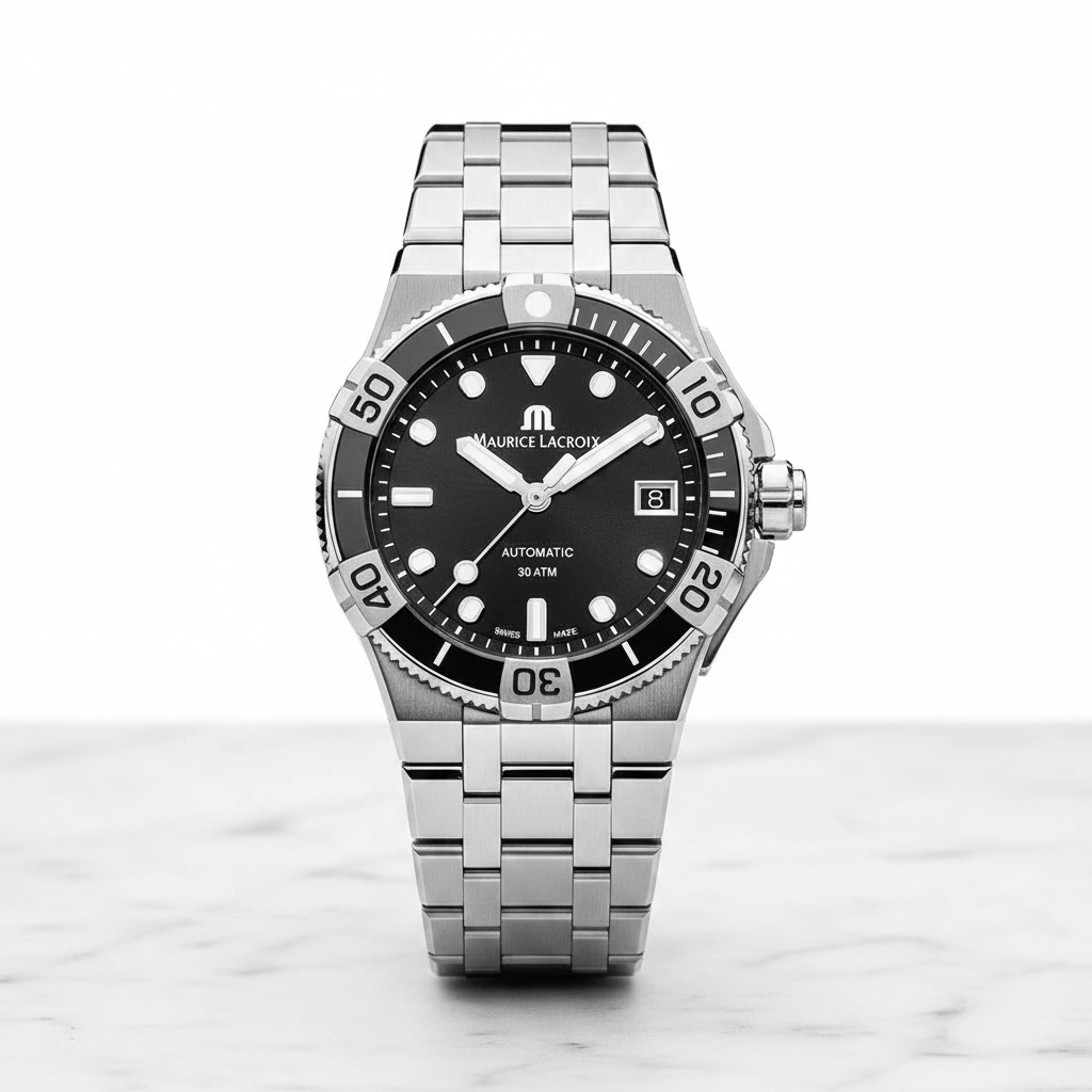 Maurice Lacroix Swiss-made Aikon Venturer 38mm Black/Steel Watch Brand Watch