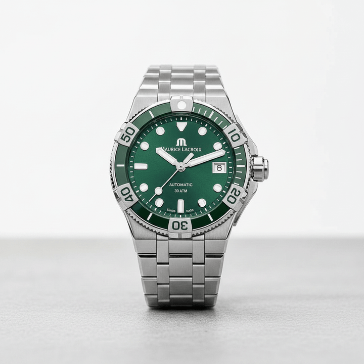 Maurice Lacroix Swiss-Made Aikon Venturer 38mm Green/Steel Watch Brand Watch