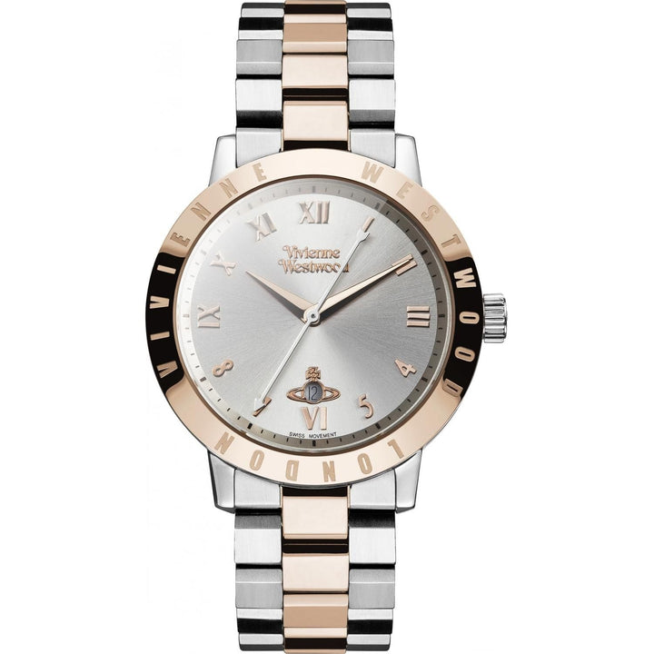 Vivienne Westwood Watch Vivienne Westwood Bloomsbury Watch Two Tone Rose Gold Stainless Steel Vivienne Westwood Designer Watches For Women Bloomsbury Rose Gold Stainless Steel Brand