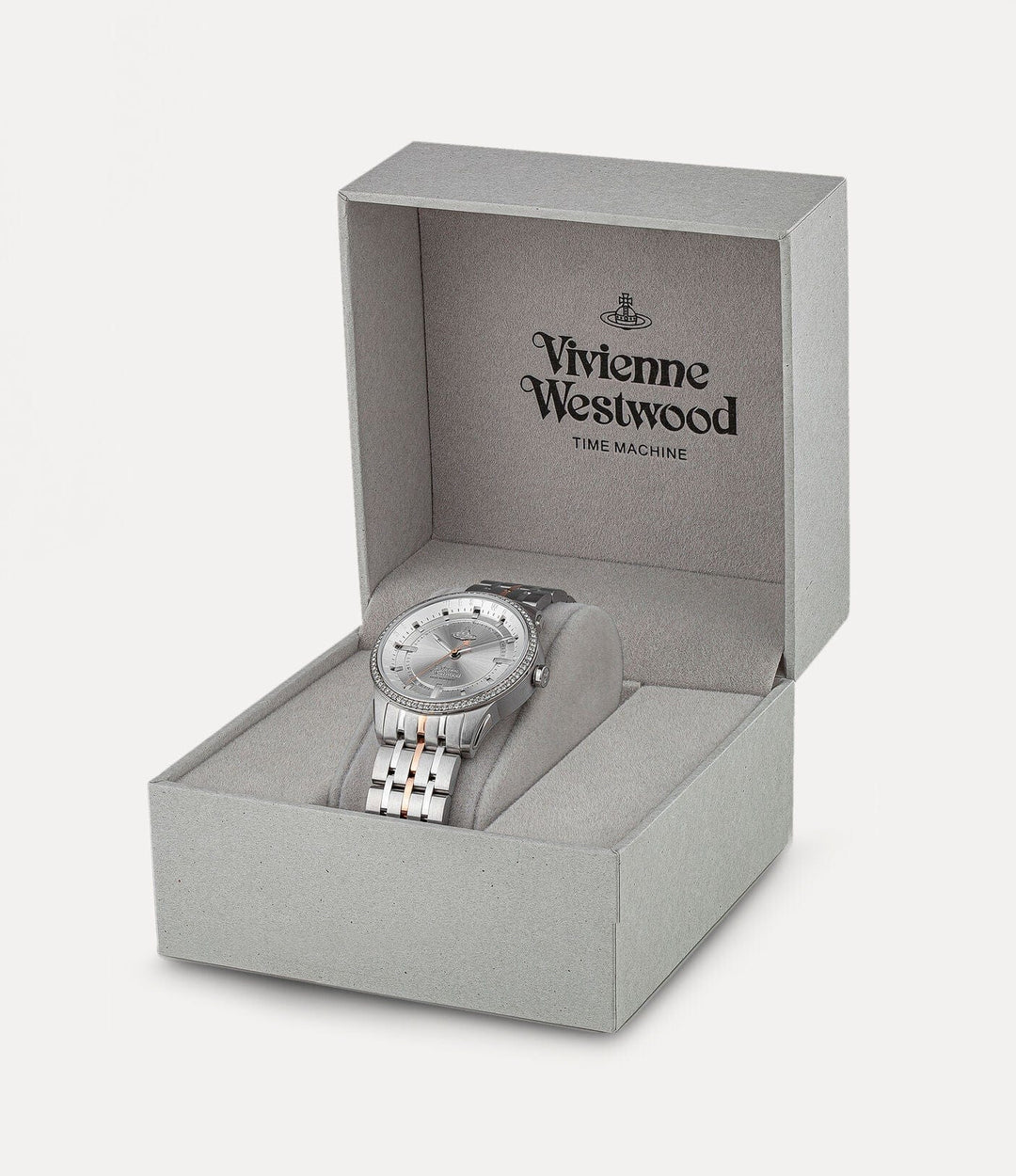 Vivienne Westwood Watch Vivienne Westwood East End Watch Two Tone Stainless Steel & Swarovski Crystal Westwood Watches For Women East End Two Tone with Swarovski Crystals Brand