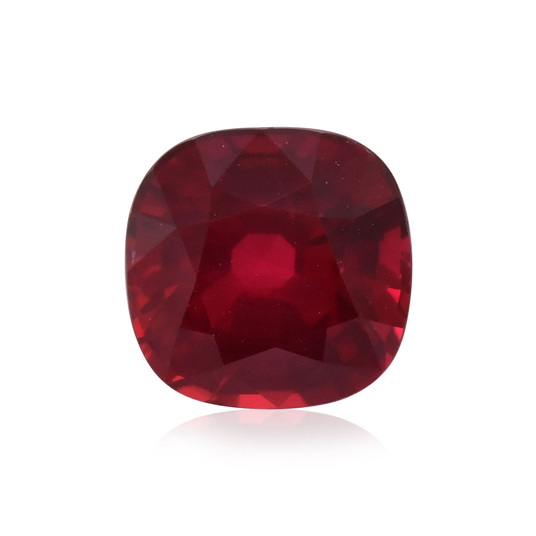 1.72 Carat Red MOZAMBIQUE Cushion Ruby CD