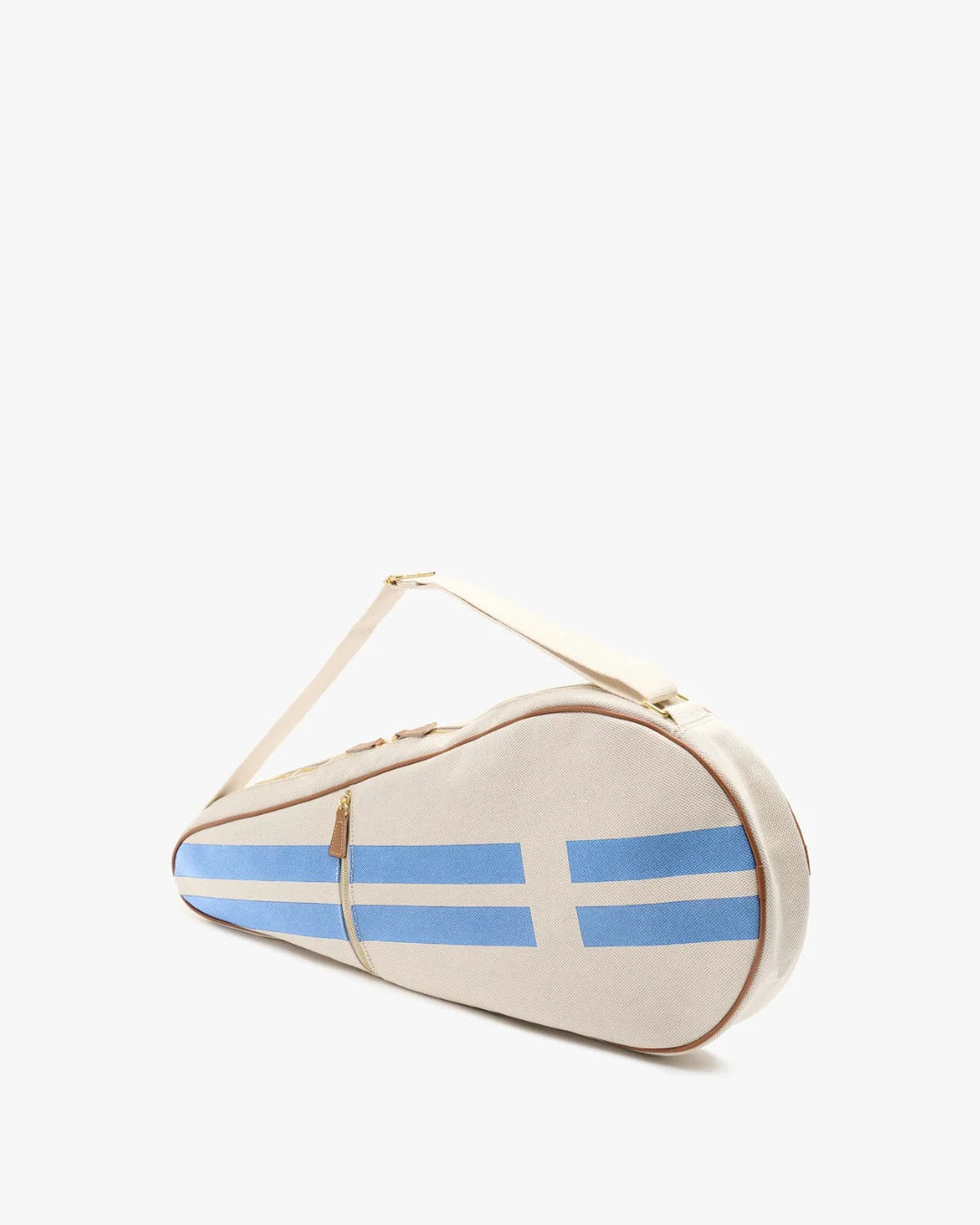 My Style Bags Personalised Glamour Tennis Bag - 12nt Stripes Light Blue