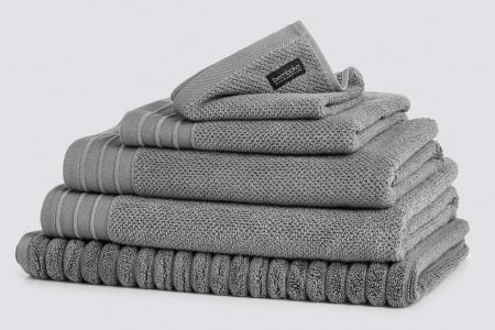 Bemboka Pure Cotton Complete Set of 5pcs - Jacquard Grey
