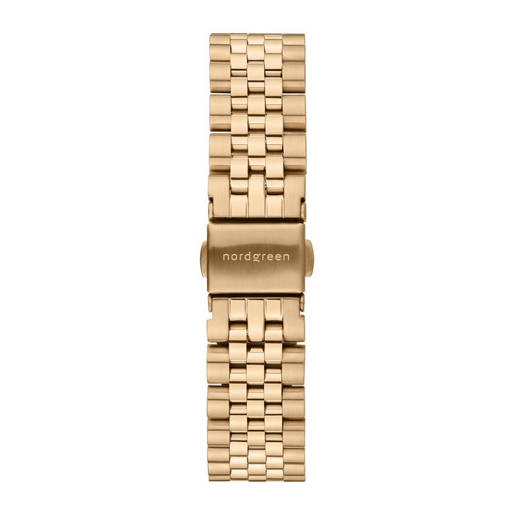 Nordgreen Native 36mm 5 Link Bracelet Men's Gold Dress Watch