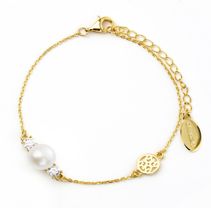 Georgini Oceans Noosa Freshwater Pearl Bracelet Gold