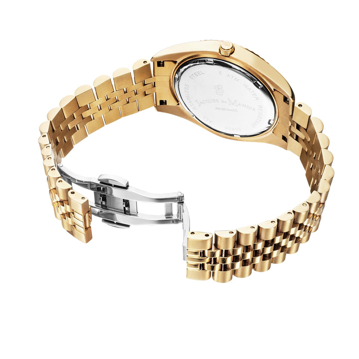 Jacques du Manoir Inspiration Business Date 40mm Men's Gold Watch
