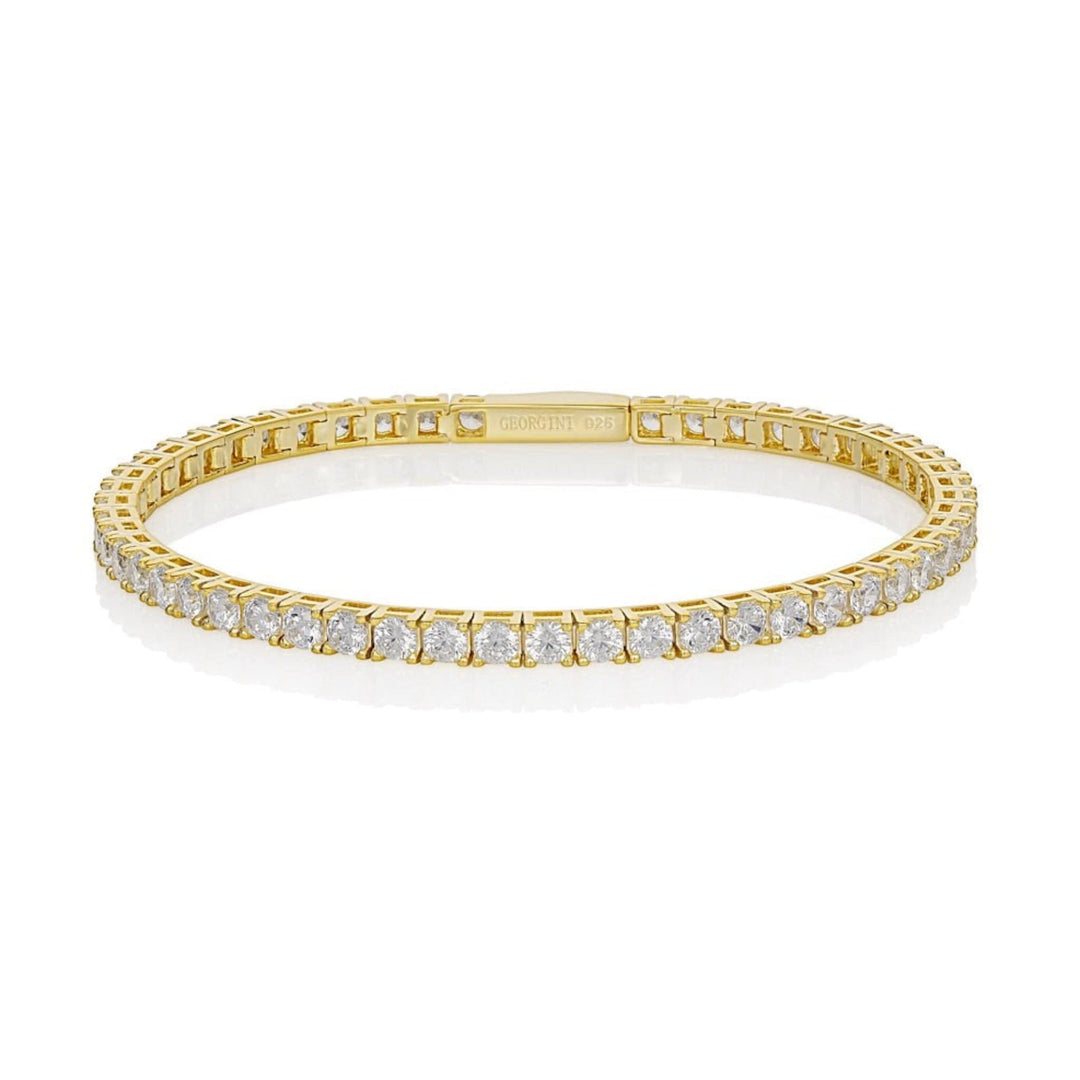 Georgini Bracelet Georgini Selena 3mm Tennis Bracelet Gold 17.5cm Brand