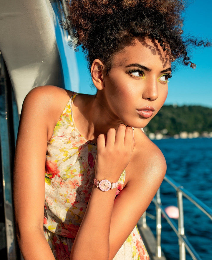 Jacques du Manoir Watch Jacques du Manoir Coupole Fashion 33mm Women's Salmon Watch Brand