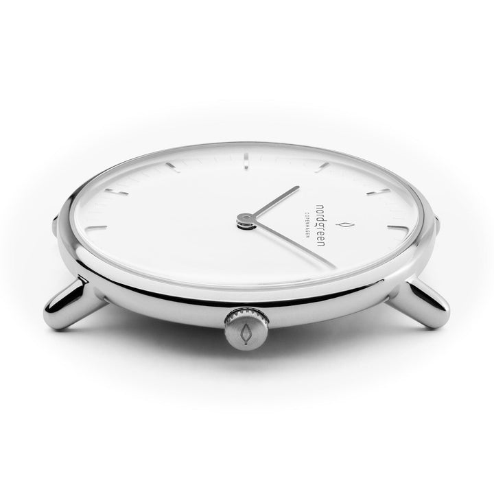 Nordgreen Watch Nordgreen Women's Native 32mm Silver Luxury Dress Watch Brand